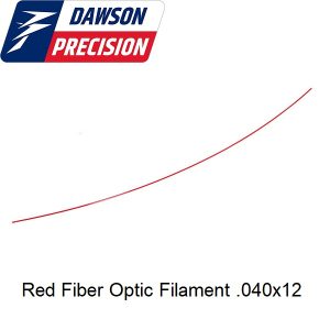 Dawson Fiber Optic Filament .040x12 - Red