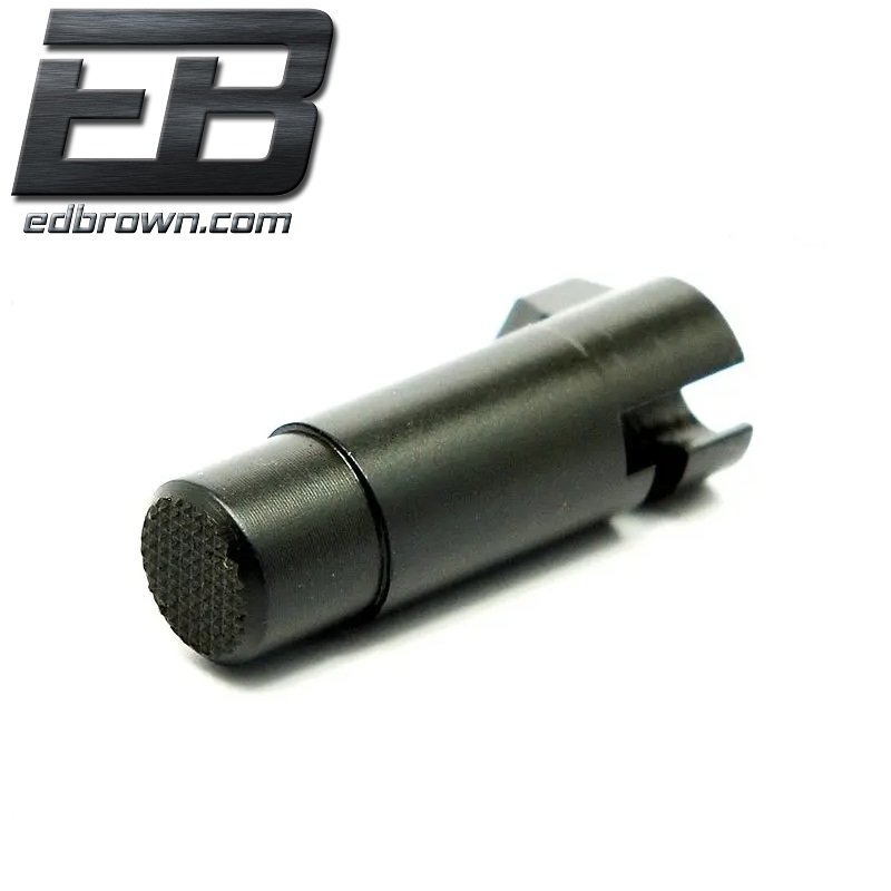 Ed Brown 1911 mag release - Extended Blue