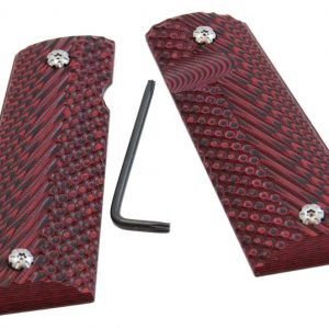 Double Alpha 1911 G10 Grips - Double Alpha 1911 G10 Grip - Red